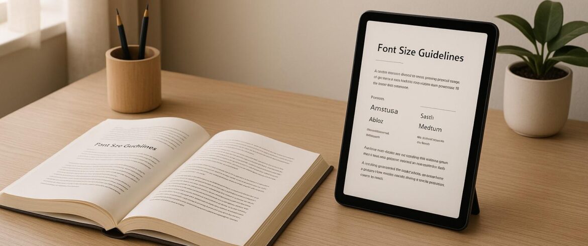 Print vs. Digital: Font Size Guidelines